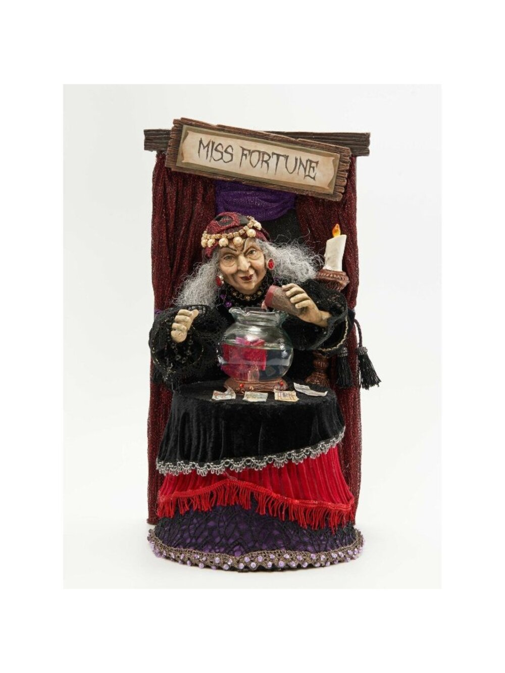 Katherine's Collection Which Way Witchville Miss Fortune Halloween Figurine NEW